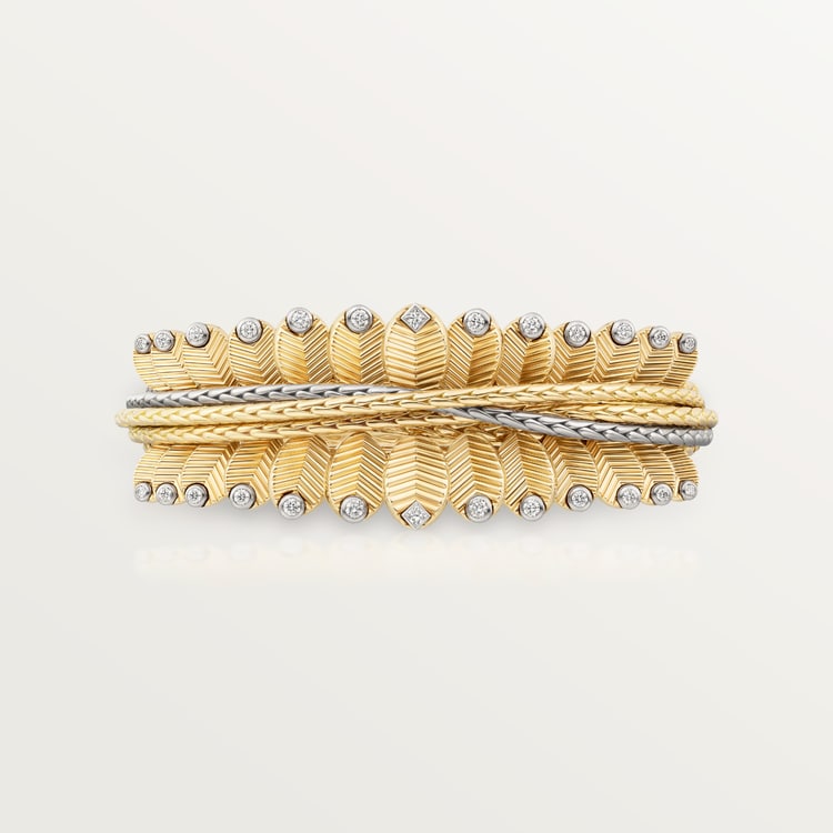 Cartier Grain de Café bracelet, diamonds - Image 3
